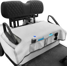 Golf Cart Seat Covers for EZGO  Club Car - Easy Clean with 4 Pockets, Non-Slip