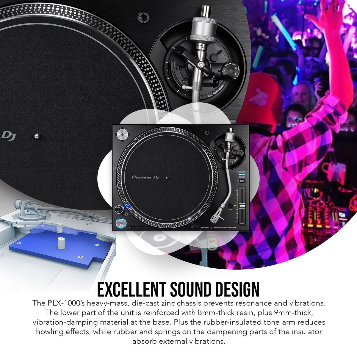 Pioneer PLX-1000 Professional High Torque Direct Drive DJ