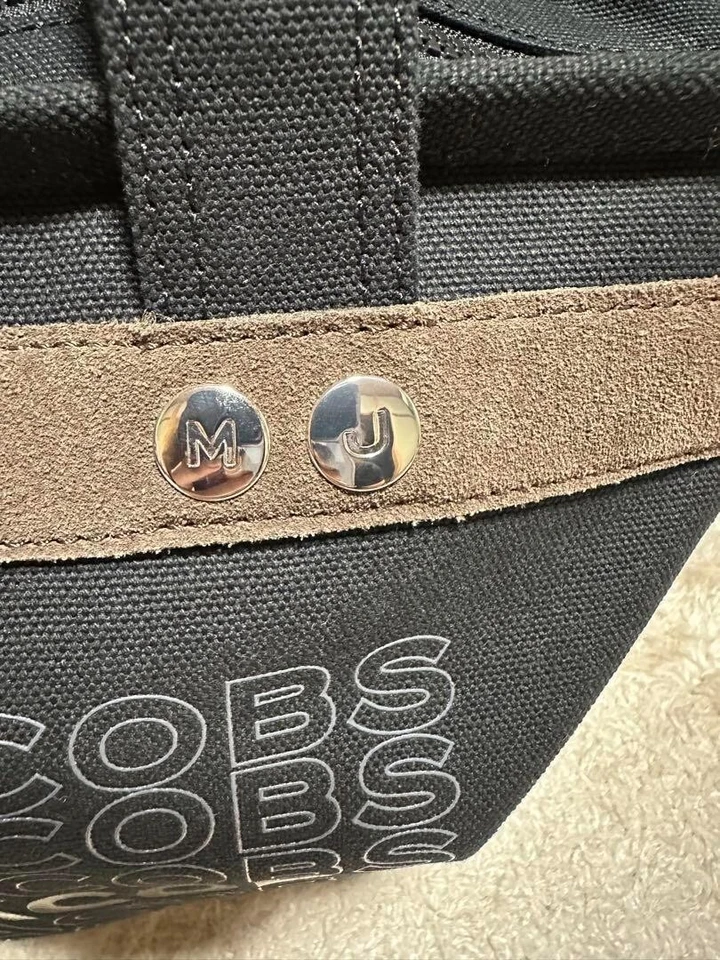 Extremadamente hermoso bolso de mano para damas bolso de lona negro negro MARC JACOBS Foto 3 de 4