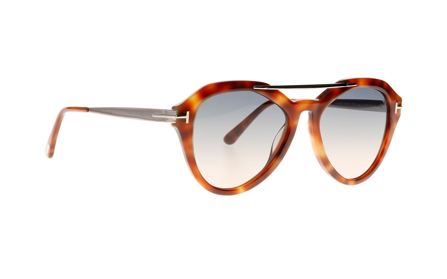 Tom Ford LISA-02 TF 576 53B HAVANA Sunglasses Sonnenbrille Gradient Lenses 54-17