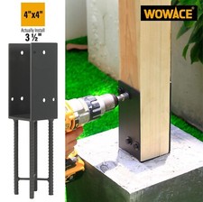 4"x4"(Actual 3.5"x3.5") Wet Concrete Foundation U-Shape Post Base Holder, Z46