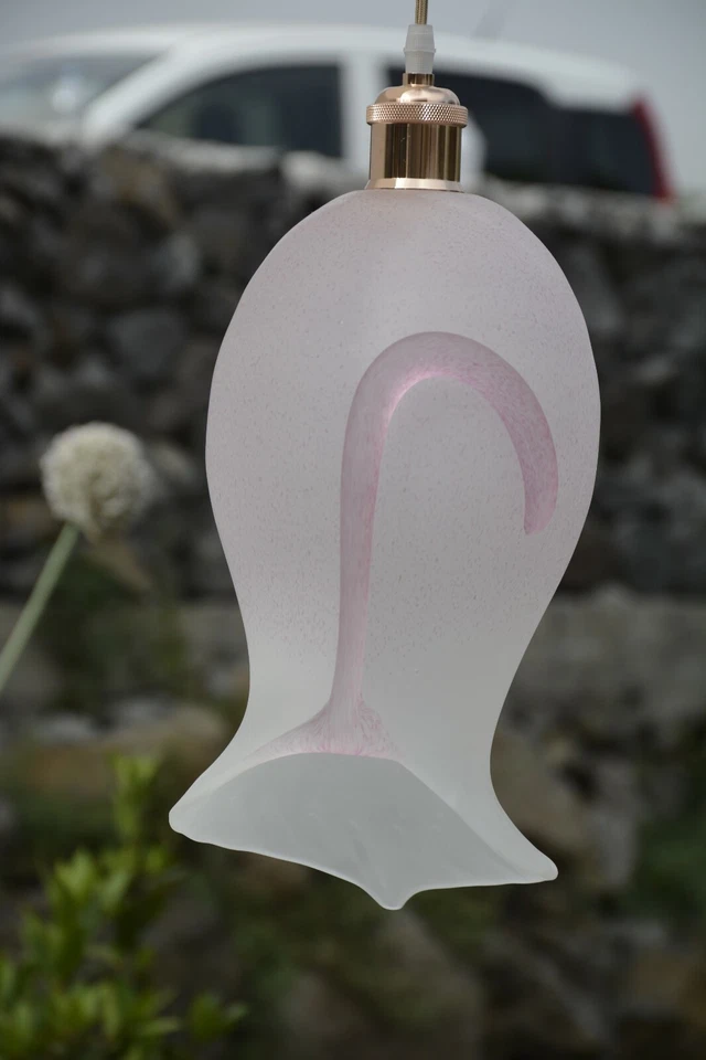 Lampadario in vetro sospensione da bagno ingresso cameretta cucina stile murano  - Immagine 3 di 4