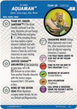 HEROCLIX JLU Team Up Card 029.02 AQUAMAN Green Lantern