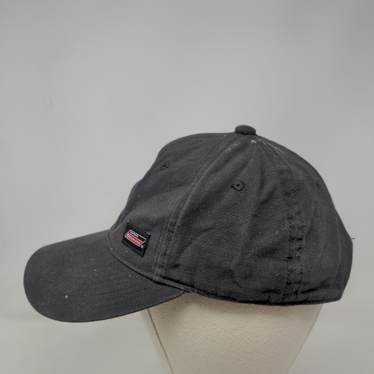 Genuine Dickies Snapback Hat Black One Size Adjustable Solid 6 Panel View 3