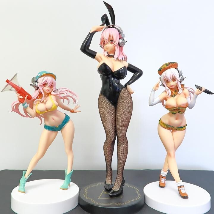 SUPER SONICO フィギュア Super Sonico Figure Lot Goods Anime 3 pieces Japan Free