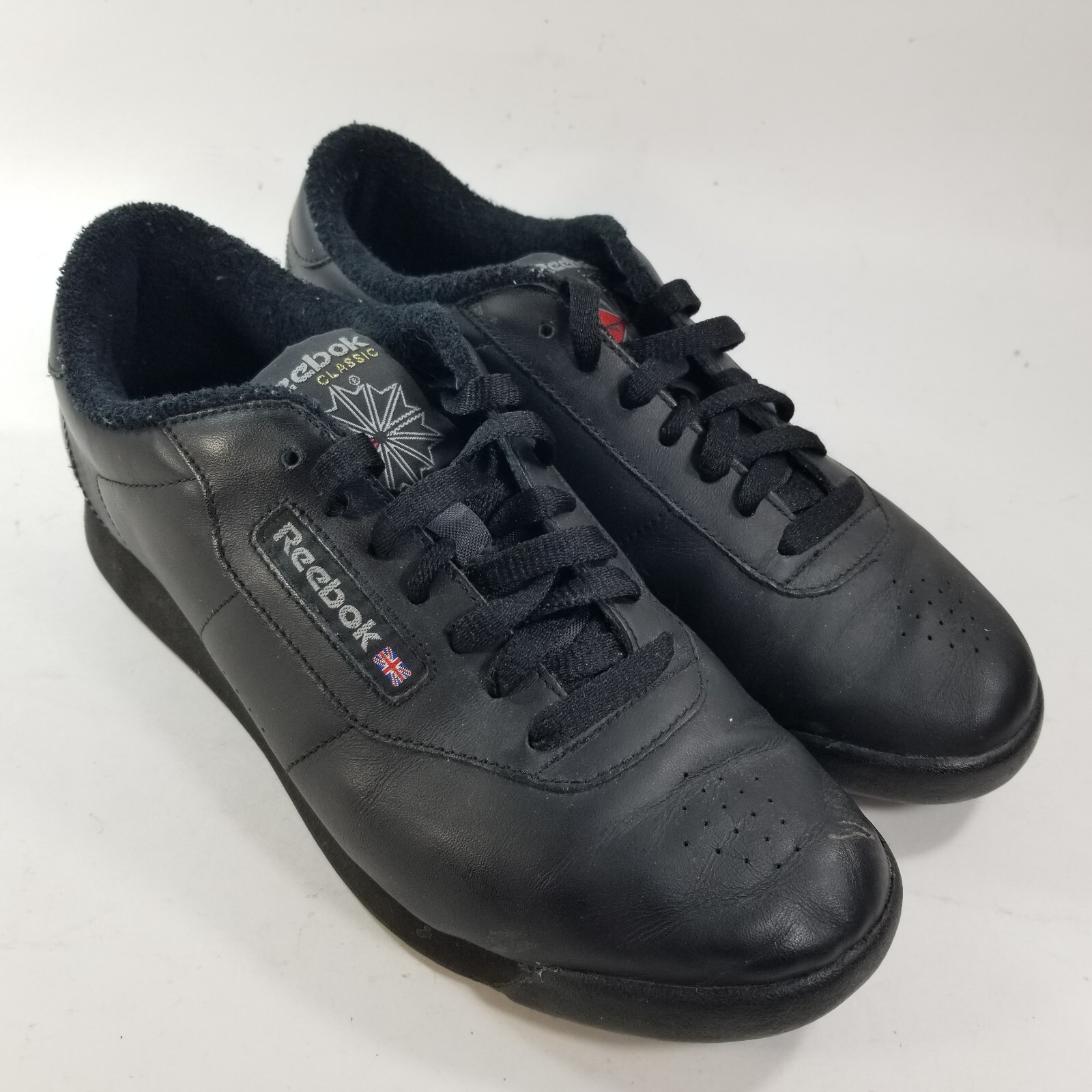 Reebok Princess Womens Tennis Shoes Size 8 Black Classic Sneaker Low Top thumbnail 4