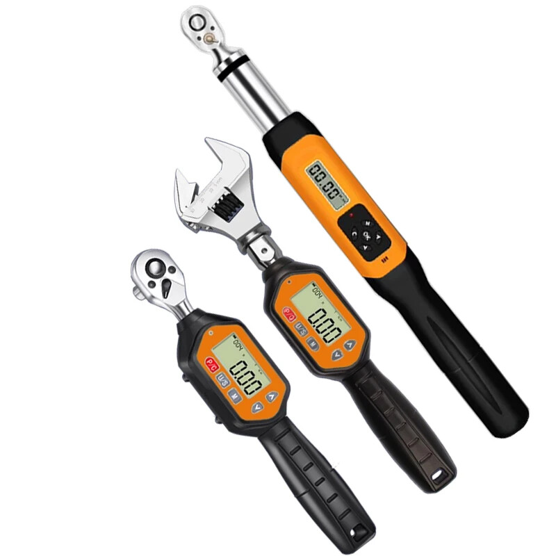 Digital Display Torque Wrench Adapter Adjustable Electronic Spanner Bike Car Repair 2 200nm Versatile Torque Units