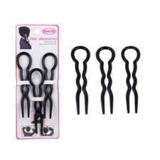 9PCS Chignon Hair Pin U Stick Cellulose Acetate Comb Grip Hairpin Chopsticks