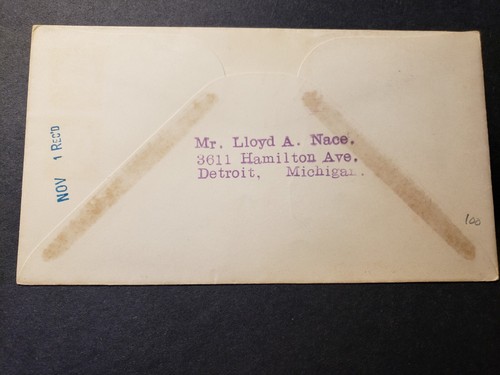 USS AARON WARD DD-132 Naval Cover 1935 RICHELL NAVY DAY Cachet - Picture 2 of 2