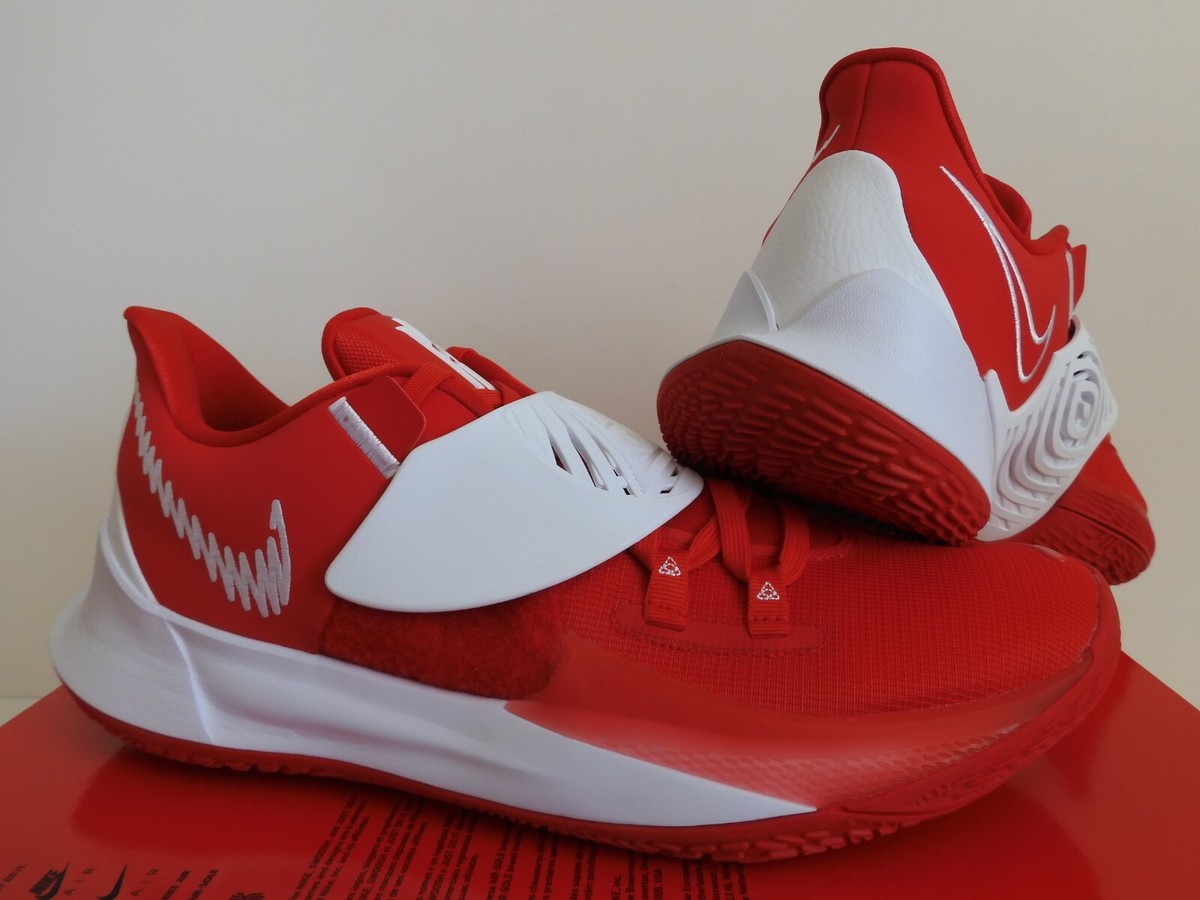 NIKE KYRIE LOW 3 TB PROMO UNIVERSITY RED-WHITE-WHITE SZ 14 [CW4147