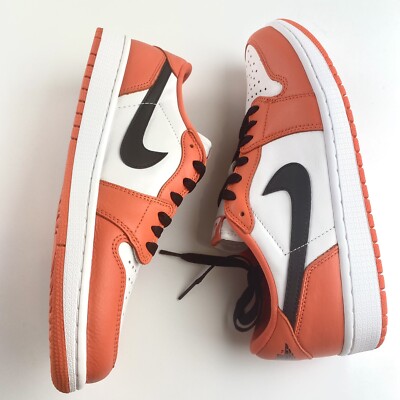 スニーカー Nike GS Air Jordan 1 Low \"Team Orange\" Nike Kid's Air Jordan 1 Low GS Shoes - Team Orange / Black