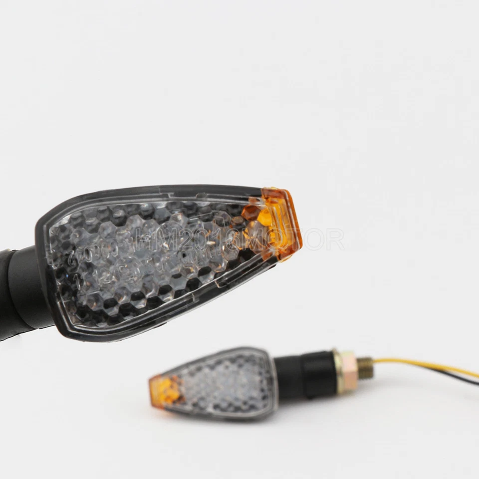 Mini señales de giro LED 3,5" plástico ámbar para Kawasaki Ninja EX 500 600 650R Foto 4 de 4