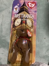 Britannia The Bear-1997 McDonalds Ty Beanie Baby w/ Rare Errors 1993 OAKBROOK