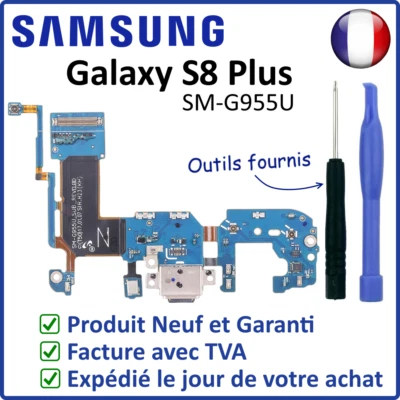 NAPPE DOCK FLEX CONNECTEUR USB DE CHARGE + MICRO SAMSUNG DU GALAXY S8 PLUS G955U