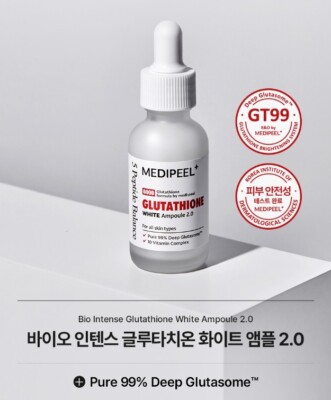 beauty up glutathione MEDI PEEL Glutathione White Ampoule 30ml Skin Lightening Tone Up Serum K- Beauty