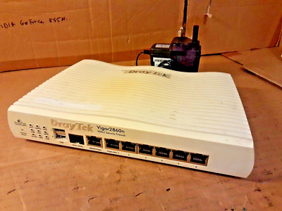 DrayTek Vigor2860n vDSL2 Wireless & Security Firewall mit UK PSU)