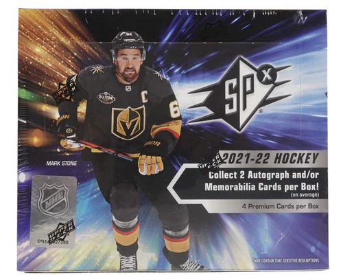 2021-22 UPPER DECK SPX HOCKEY FACTORY SEALED HOBBY BOX (FROM FRESH CASE)