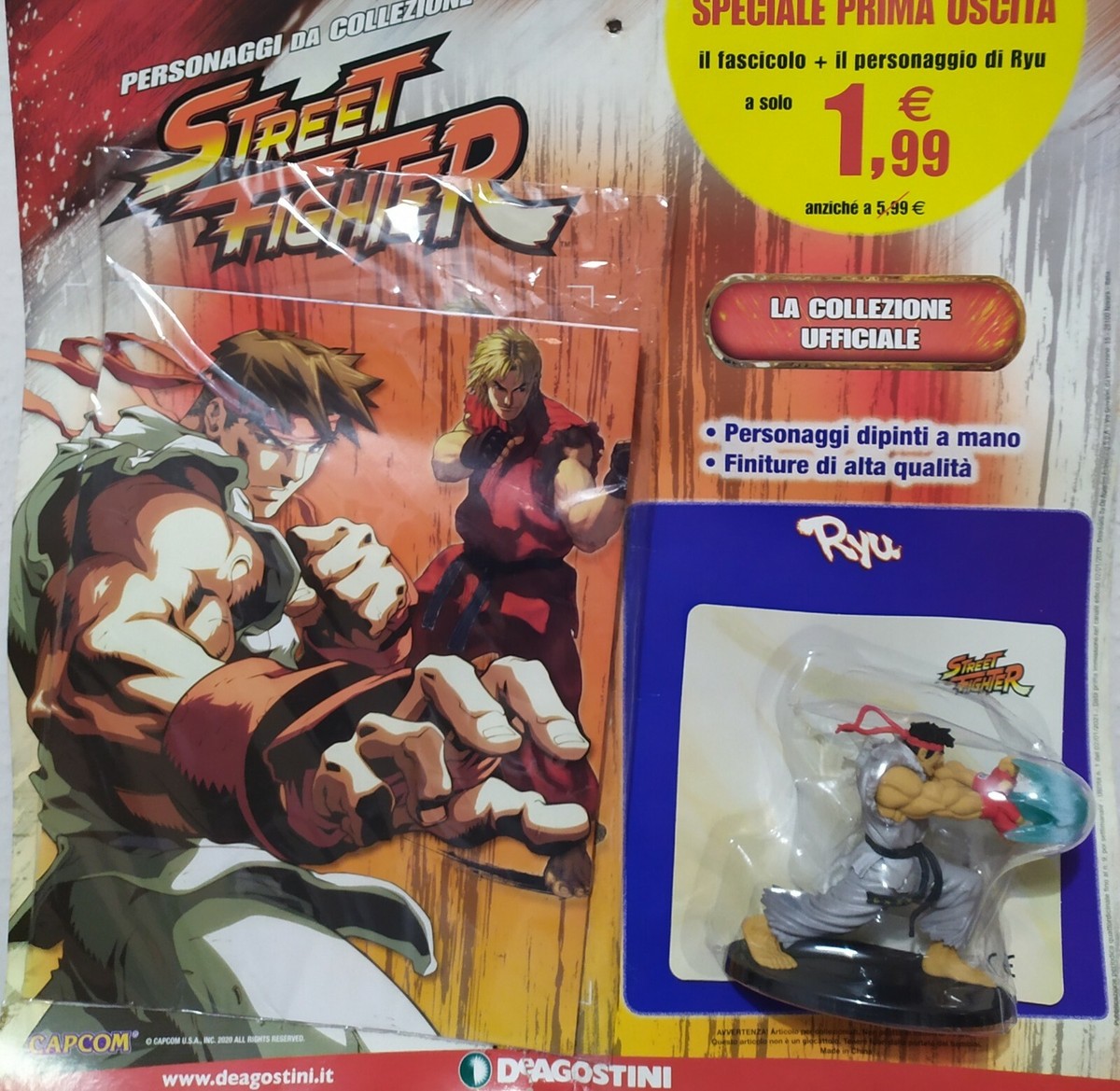 STREET FIGHTER RYU+ FASCICOLO prima uscita De Agostini New Italia
