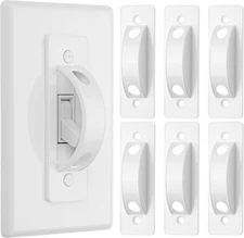 Bates- Light Switch Guard Cover, 6 Pack, White, Toggle Switch Cover, Light Switc