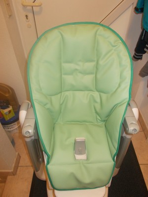 Peg Perego Tatamia Bezug für Hochstuhl , Textilleder in hellgrün  ***neu***