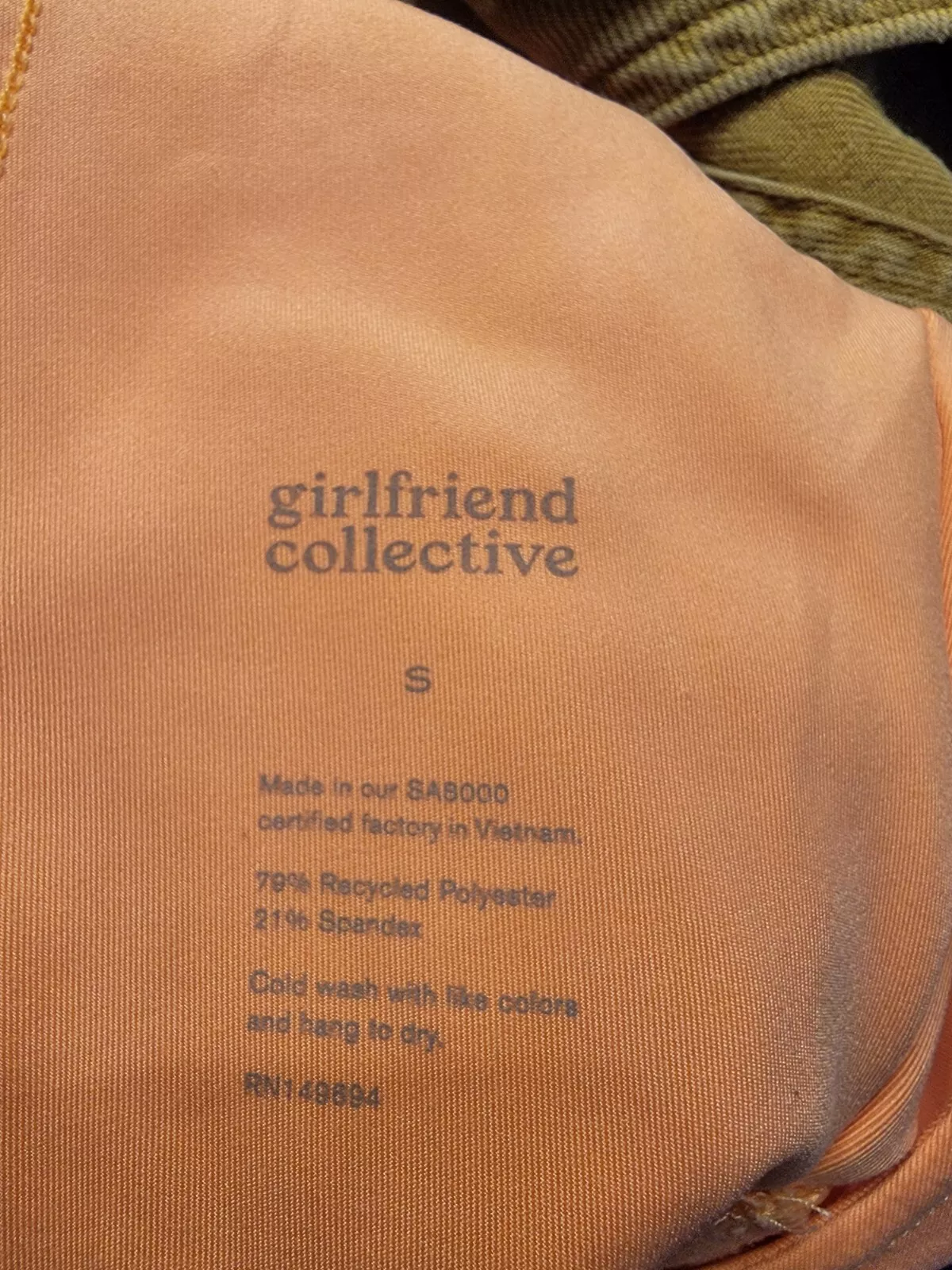 girlfriend-collective unitard horizon peach jumpsuit 