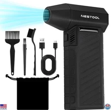 Cordless Electric Air Duster Mini Turbo Blower 135000 RPM for PC, Car, Woodwork