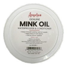 13AS 7.6 Oz Angelus Genuine Quality Mink Oil Paste Tub