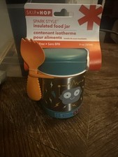 Skip Hop Baby Zoo Little Kid and Toddler Insulated Food Jar Spork set