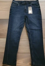 NWT The Perfect Jean NYC Athletic Fit Jeans Men's Knight Blue 38W X 30L Denim