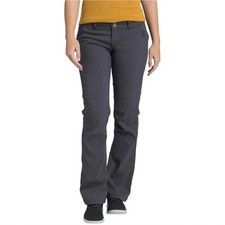 prAna Halle Adventure Pants Gray Quick Dry Roll Tab Convertible Hiking Size 6