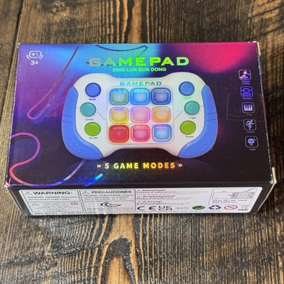 5 Game Modes Handheld Gamepad Pop It Fast Quick Push Button Popper Light Up