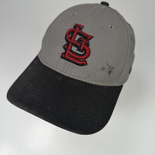 New Era St. Louis Cardinals MLB Youth Grey Black Red Fitted Hat Cap 39THIRTY