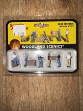 Woodland Scenics Scenic Accents A1823, Dock Workers, Warehouse, HO Scale