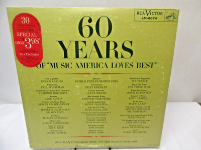 60 Years of ''Music American Loves Best' Double Vinyl Album. RCA Victor LM-6074