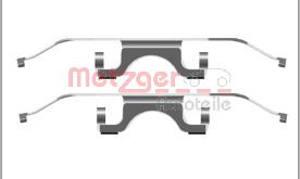 Front METZGER 109-1702 Accessory Kit, disc brake pad for BMW