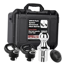 60618-Puck System Gooseneck Hitch Ball Kit with Box, 2-5/16” Ball for Truck 