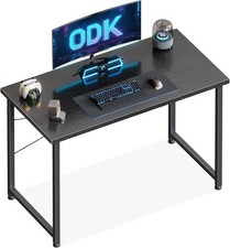 Schreibtisch 100 × 48 cm Computertisch Bürotisch Schwarz für Home Office