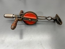 ANTIQUE MILLERS FALLS NO. 12 2 SPEED BREAST DRILL COMPLETE W LEVEL - MADE IN USA