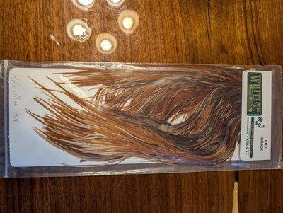 Whiting Farms Pro-Grade Saddle Light Brown 16-20 Tying Saddle Brand New