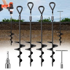 18 Long Ground Anchor, Heavy Duty Earth Anchors 18 inch Ground Anchors Screw in
