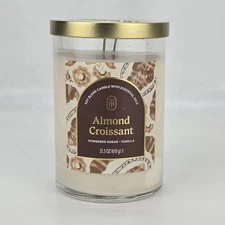 Threshold Candle Almond Croissant Powdered Sugar Vanilla 21.5oz Soy Wax Blend