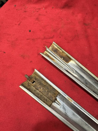 1958 Chevy Impala BelAir PAIR QUARTER PANEL TRIM MOULDINGS SPEARS Original GM 58 - Picture 10 of 13