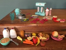 Our Generation 18" Doll OG RV Camper Food, Retro Milkshake Machine  Mini Pedi