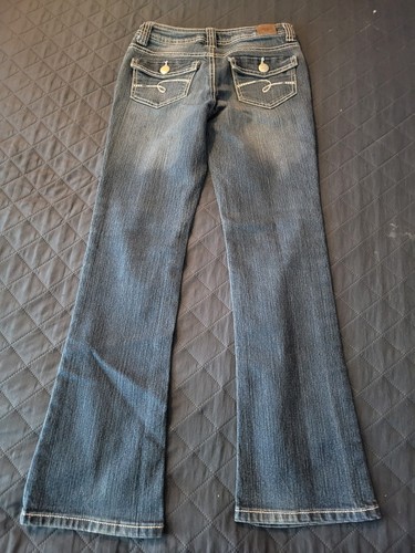 I Love Justice Simply Low Blue Denim Jeans Girl Size 12 Regular - Picture 8 of 13