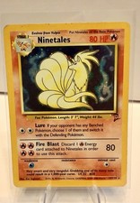 Ninetales 12/102 Holo Holo Rare Base Set Unlimited Pokemon Holo