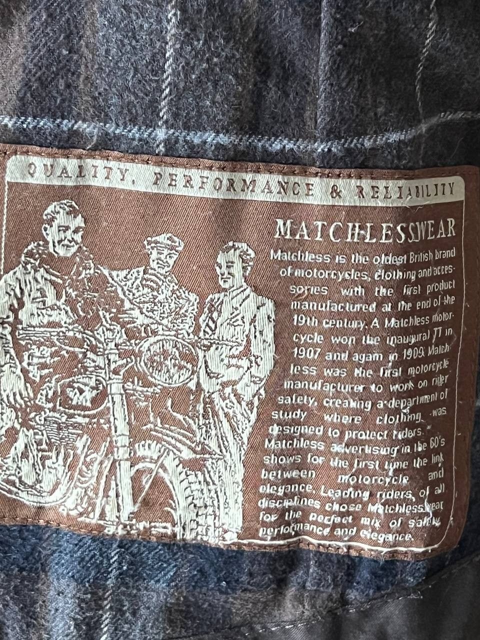 Matchless leather brown jacket - image 4