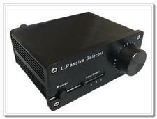 Mini Passive Preamp HiFi Selector 3-IN-2-OUT Audio Switcher Box  Volume Control