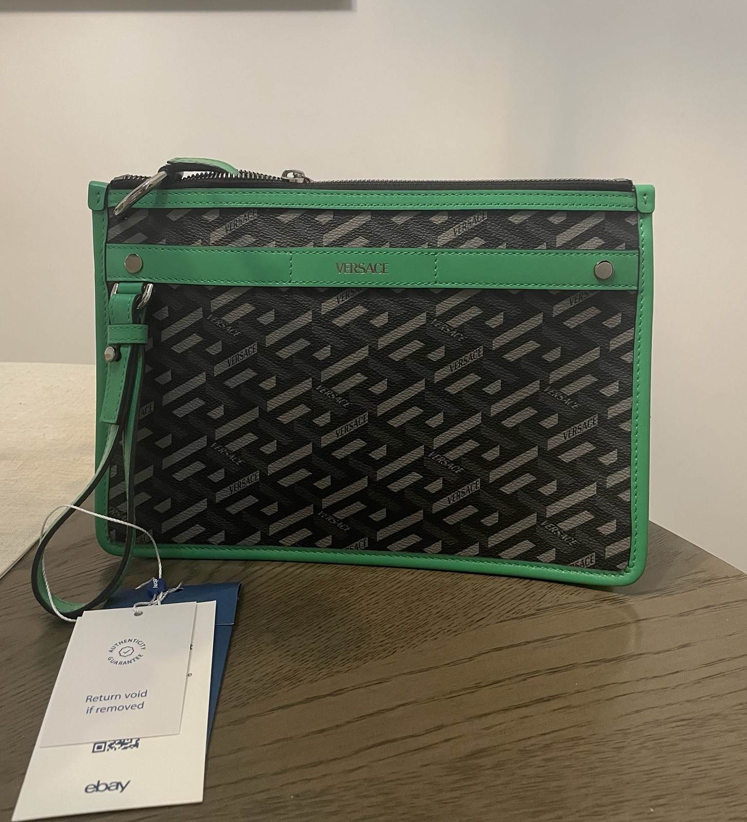 Versace La Greca Messenger Bag-Authentic-Unisex-E… - image 2