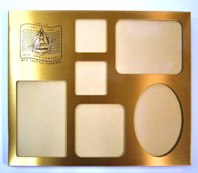 SPACE SHUTTLE HONOREE PICTURE FRAME FOR STS-1     10TH ANNIVERSARY (1981-1991)