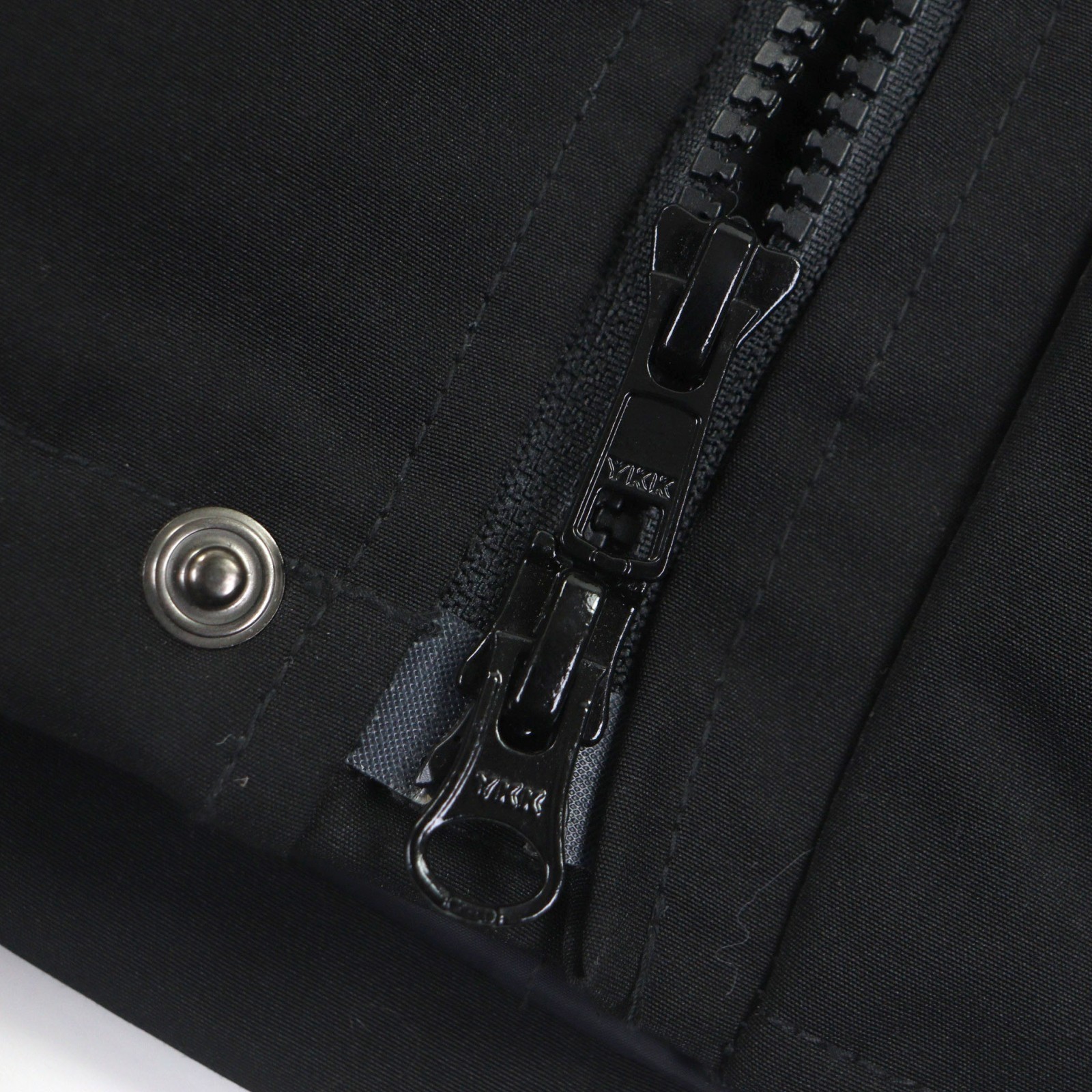 Great DANTON Down jacket black polyester mens L F… - image 6